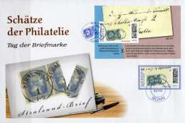 Tag Der Briefmarke 2023 BUND 3752+ Block 91 FDC 12€ Schätze Der Philatelie Stralsund-Brief Hoja Bloc Cover Sheet Germany - 2011-…