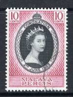 Malaysian States - Perlis - 1953 QEII Coronation Used (SG 28) - Perlis