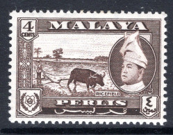Malaysian States - Perlis - 1957-62 Pictorials - 4c Ricefield HM (SG 31) - Perlis