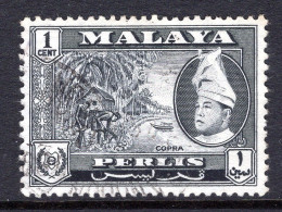 Malaysian States - Perlis - 1957-62 Pictorials - 1c Copra Used (SG 29) - Perlis