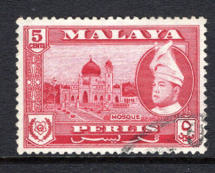 Malaysian States - Perlis - 1957-62 Pictorials - 5c Mosque Used (SG 32) - Perlis
