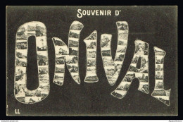 Delcampe - AULT - ONIVAL (80). Carte Postale Souvenir, Multi Vues. - Onival