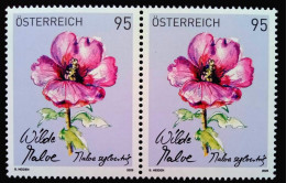 AUSTRIA 2025, MINT UM PAIR STAMP WILD MALLOW FLOWER STAMP. - Autres & Non Classés