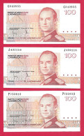 Luxembourg / Luxemburg - 3x 100 Francs 15-06-1986  (C51 / P58) - Luxembourg
