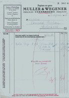 Facture / Rechnung - Papiers En Gros Muller & Wegener, Luxembourg 04/1928 - Luxemburgo