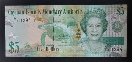 Cayman  5 Dollars. 2010. P39. - Isole Caiman