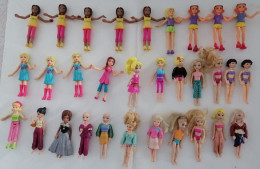 Lote De 38 Mini Bonecas Polly Pocket E 9 Vestidos De Borracha - Muñecas