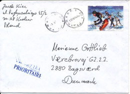 Poland Cover Sent To Denmark Krakow 13-9-2010 Single Franked Olympic Games Stamp - Lettres & Documents