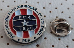 PUERTO RICO FPV 1958 Volleyball Federation Pin Badge - Volleybal