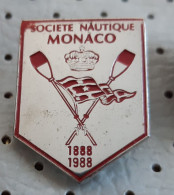 Rowing Club  Societe Nautique Monaco 1888/1988 Pin - Rowing