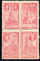A4.49 UNITED STATES,GERMANY,SERBIA,SWEDEN BLOCK OF 4 2 MNH,2MH. - 1900 – Paris (France)