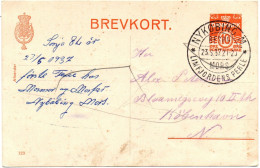 Delcampe - Timbre : Danmark - Danemark : Entier Postal : Entiers Postaux : 10 Ore : 1937 - Nykobing M. - Postal Stationery