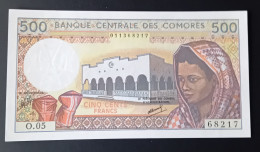 COMORO - 500 FRANCS - 1986/1994 -  UNC  - P 10 - BANKNOTES - PAPER MONEY - - Comore