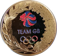OFFICIAL TEAM GB "THE ROAD TO TOKYO" COIN MEDAL 24-CARAT GOLD LAYERED - Mint Sets & Proof Sets
