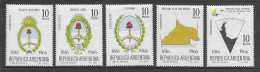Argentina 1966 150th Anniversary Of Independence-Coat Of Arms & Maps MNH Set - Ongebruikt