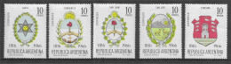 Argentina 1966 150th Anniversary Of Independence-Coat Of Arms & Maps MNH Set - Ongebruikt