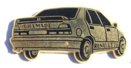 Pin's RENAULT 19 CHAMADE - Arthus Bertrand  - Zamac - 801 - Arthus Bertrand