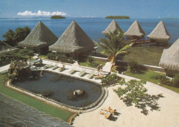 Raiatea, Hotel Bali Hai, View Of Pool And Huts, C1980s Vintage Postcard - Französisch-Polynesien