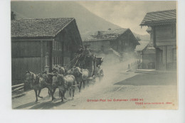 SUISSE - BERNE - Grimsel Post Bei GUTTANNEN (diligence Postale) - Guttannen