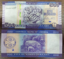 Liberia 500 Dollars 2024 Prefix ZA UNC - Liberia