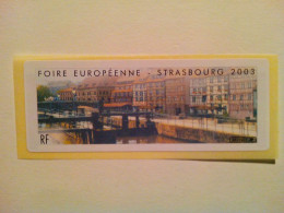 Vignette Timbre De Distributeur FOIRE EUROPÉENNE DE STRASBOURG 2003 0,50€ - 1999-2009 Vignettes Illustrées