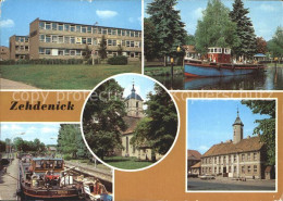 Zehdenick Karl Marx Oberschule Hafen Schleuse Pfarrkirche Rathaus - Zehdenick