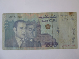 Morocco/Maroc 200 Dirhams 2002 Banknote Inferieur Au Taux De Change Officiel/lower Than The Official Exchange Rate!!!! - Morocco
