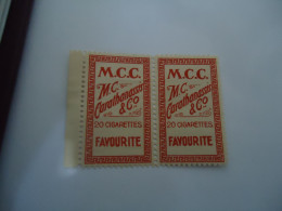 GREECE  PAIR MNH VIGNETTE VIGNETTES BRILLANT CIGARETTES - Andere & Zonder Classificatie