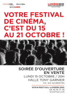 LYON HALLE TONY GARNIER Festival Octobre 2012 Place Dr Charles Et Christophe Mérieux 11 (recto Verso)KEVREN0771 - Lyon 7
