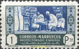 Delcampe - 750252 HINGED MARRUECOS ESPAÑOL 1946 ARTESANIA - Spanisch-Marokko