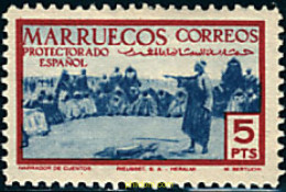 Delcampe - 750305 MNH MARRUECOS ESPAÑOL 1952 MAMIFEROS - Spanisch-Marokko