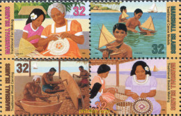 342350 MNH MARSHALL Islas 1997 TRADICIONES ARTESANALES - Marshall Islands