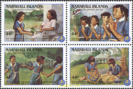 751592 HINGED MARSHALL Islas 1986 20 ANIVERSARIO DEL ESCULTISMO FEMENINO EN LAS ISLAS MARSHALL - Marshall Islands