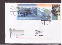 Suisse -(2015) -    Lettre Journee Du Timbre - Lettres & Documents
