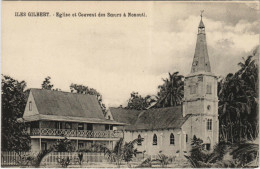 PC KIRIBATI, ILES GILBERT, EGLISE ET COUVENT, NONOUTI, Vintage Postcard (b29076) - Kiribati