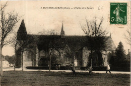 CPA DUN-sur-AURON Église Et Le Square (613549) - Dun-sur-Auron