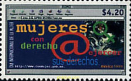 40581 MNH MEXICO 1999 DIA MUNDIAL DE LA MUJER - Informatik