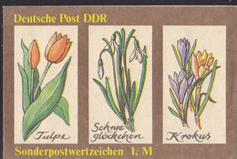 DDR  Markenheftchen SMHD 44, Postfrisch **, Mit 10x 3296 Biene, Frühlingsblumen 1989 - Markenheftchen