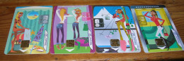 Collection "Les Cabines..." Télécarte 50 Unités - Année 2001 - Lot De 4 - Other & Unclassified