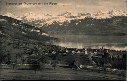 N°22573 W -cpa Sigriswil Am Thunersee Und Die Alpen - Sigriswil