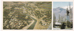 Tajikistan - Pamir - General Aerial View,  Monument  To Lenin -  Printed 1985 - 21x9 Cm - Tagikistan