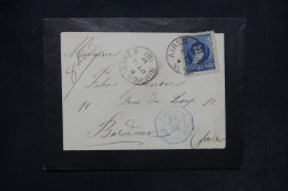 ARGENTINE - Enveloppe De Buenos Aires Pour Bordeaux En 1895 Avec Cachet Bleu De Ligne Maritime - L 167653 - Briefe U. Dokumente
