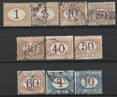 ITALY LOTTO SEGNATASSE USATI VF - Postage Due