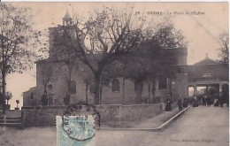 GRIGNY                  LA PLACE ET L EGLISE - Grigny