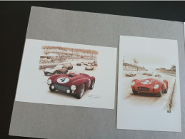 Les 24 Heures Du Mans Ferrari  2 Cartes - Le Mans