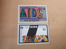 Delcampe - TIMBRES  NATIONS  UNIES  ( New-York  )  ANNEE  1990    N  570  /  571  COTE  3,20  EUROS  NEUFS** - Neufs