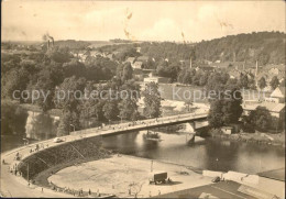 Colditz Bruecke 20. Jahrestag  Der DDR - Colditz