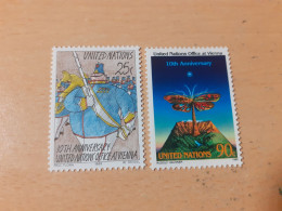 TIMBRES  NATIONS  UNIES  ( New-York  )  ANNEE  1989    N  545  /  546  COTE  4,35  EUROS  NEUFS** - Neufs