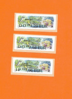 3 Vignette Lisa Nabanco 2024 ATM Frama Cinderella PARIS WALLIS FUTUNA CAGOU OISEAU BIRD VOGEL - 2010-... Vignette Illustrate