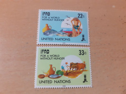 TIMBRES  NATIONS  UNIES  ( New-York  )  ANNEE  1988    N  513  /  514  COTE  2,40  EUROS  NEUFS** - Neufs